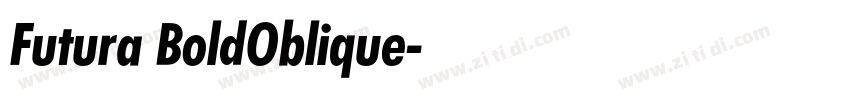 Futura BoldOblique字体转换